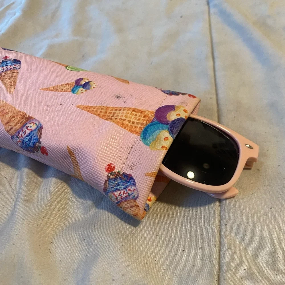 Bride Tribe Pink Sunglasses with Ice Cream Case -